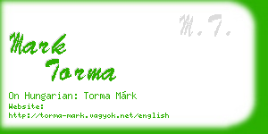 mark torma business card