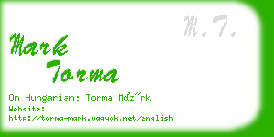 mark torma business card